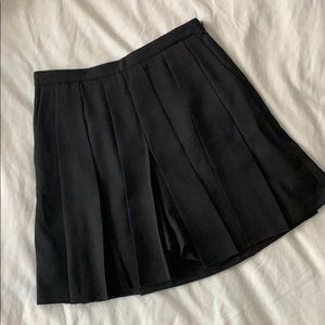 J. Crew Black Pleated Skirt